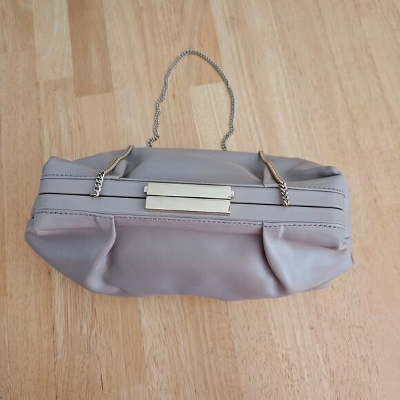 Demellier London Taupe Convertible Clutch Leather  EUC - Picture 6 of 15